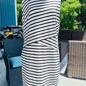 Talbots Blue and Black Striped Garment